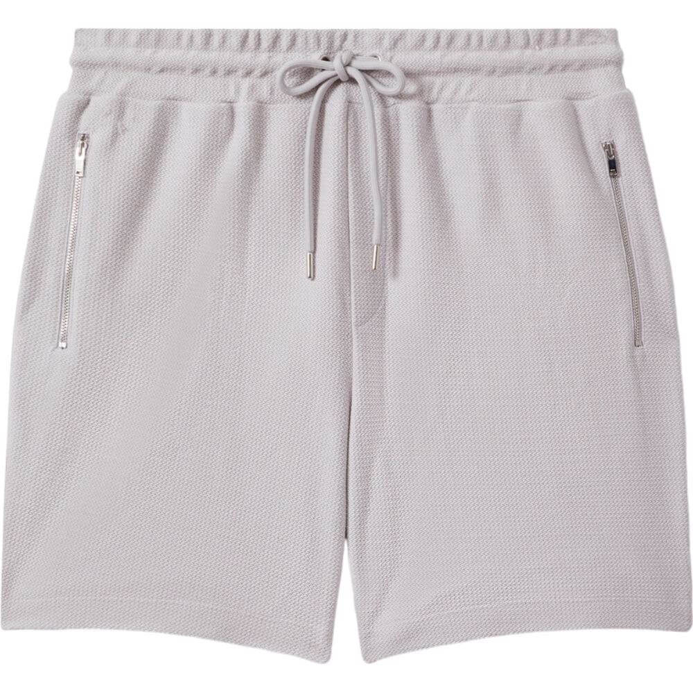 REISS HESTER Textured Cotton Drawstring Shorts